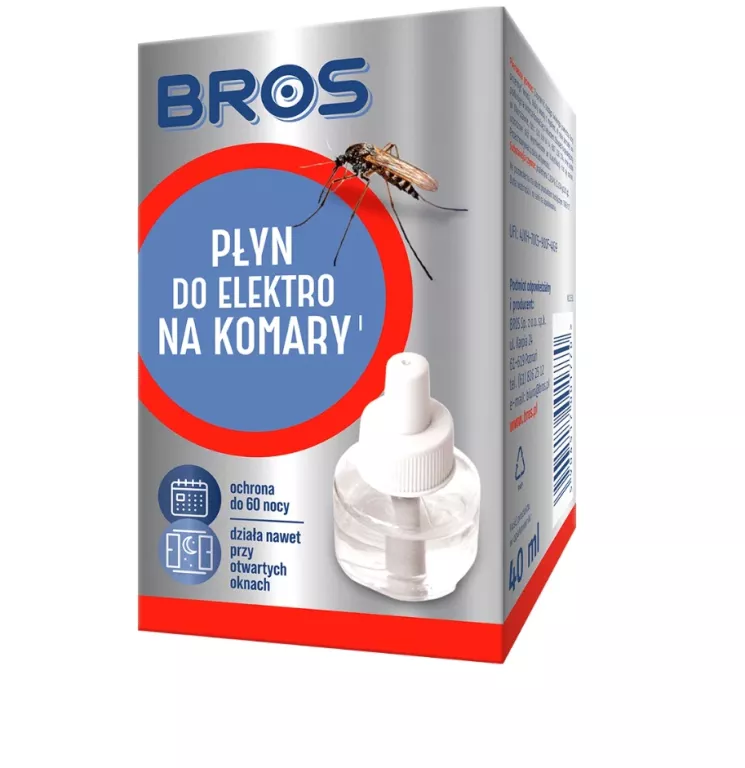 BROS PŁYN UZUPEŁNIAJĄCY DO URZĄDZENIA ELEKTRO, SKUTECZNA OCHRONA NA 60 NOC