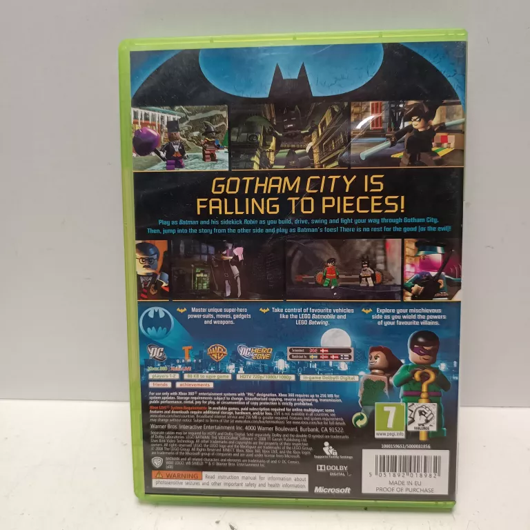 LEGO BATMAN THE VIDEOGAME MICROSOFT XBOX 360 GRA DC X360