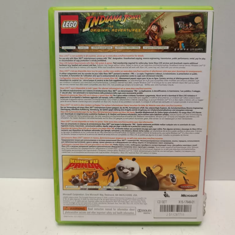 LEGO INDIANA JONES THE ORIGINAL ADVENTURES X360