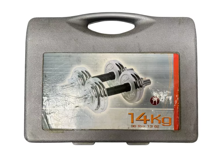HANTLE ŻELIWNE REGULOWANE DOMYOS 14 KG