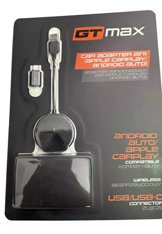 SAMOCHODOWY ADAPTER 2W1 GT MAX