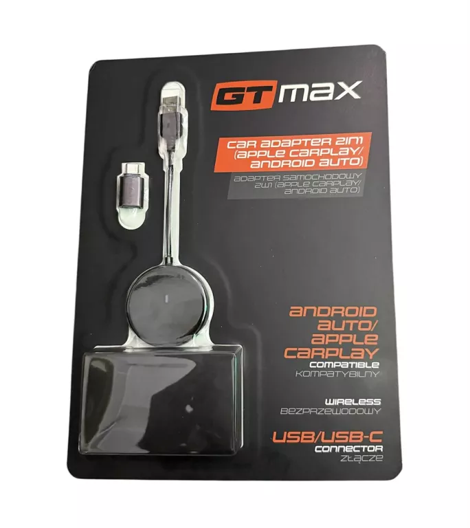 SAMOCHODOWY ADAPTER 2W1 GT MAX