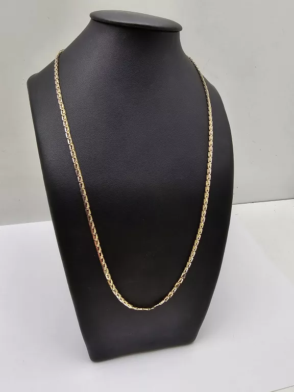 PIĘKNY ZŁOTY ŁAŃCUSZEK 4,77G 585 55CM