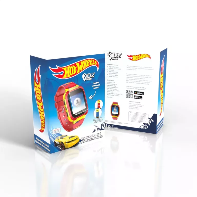 SMARTWATCH DLA DZIECI Z FUNKCJĄ POŁĄCZEŃ KIDIZ HOT WHEELS