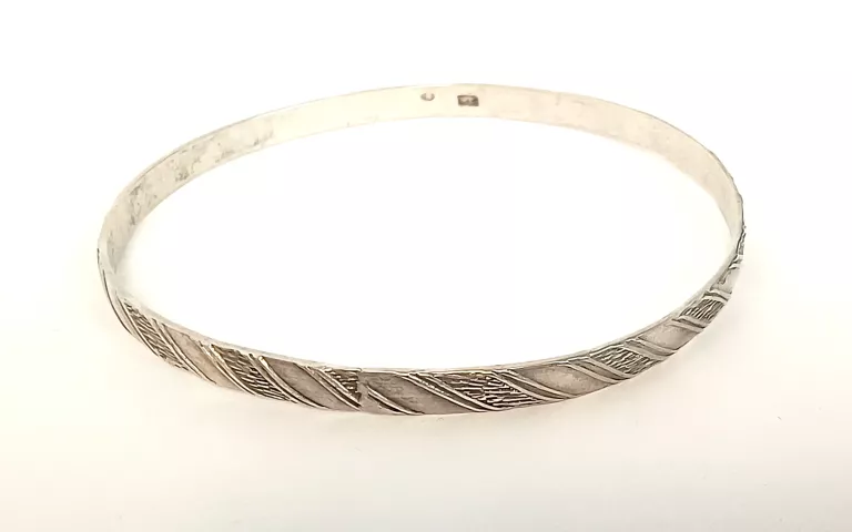 STARA SREBRNA BRANSOLETKA W.Ł 925 9,57G ŚR: 65MM