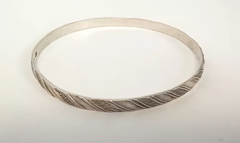 STARA SREBRNA BRANSOLETKA W.Ł 925 9,57G ŚR: 65MM