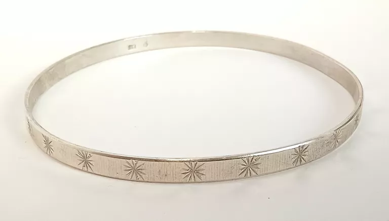 STARA SREBRNA BRANSOLETKA KOŁO 9,68G ŚR:70MM