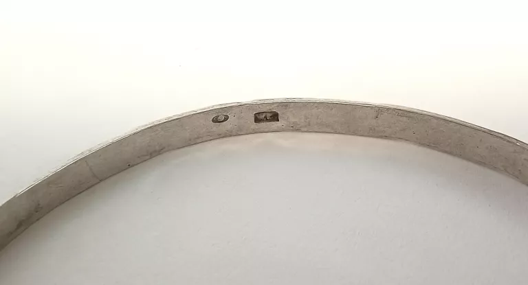 STARA SREBRNA BRANSOLETKA W.Ł 925 9,57G ŚR: 65MM