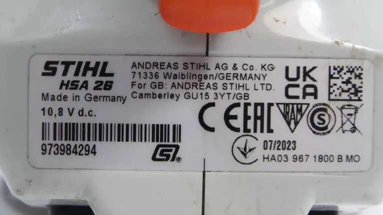 AKUMULATOROWE NOŻYCE STIHL HSA 26 W POKROWCU +SEKATOR FISKARS