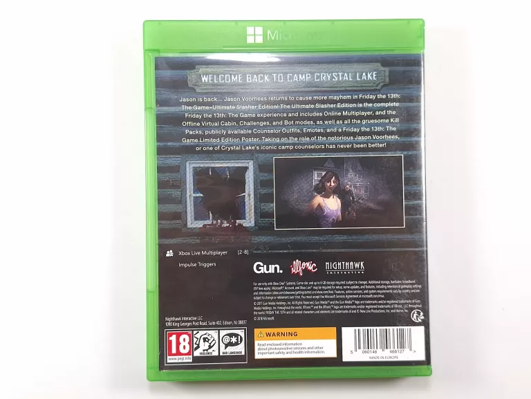 GRA XBOX ONE FRIDAY THE 13TH THE GAME