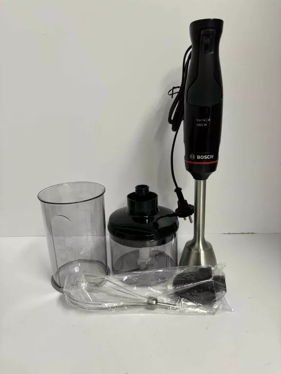 BLENDER RĘCZNY BOSCH MSM4B621 1000W ROZDROBNIACZ I KOŃCÓWKA DO UBIJANIA