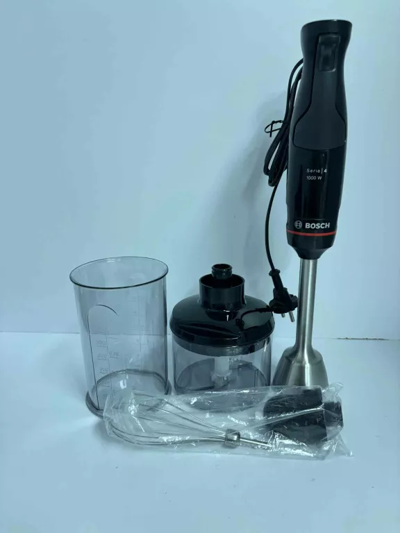 BLENDER RĘCZNY BOSCH MSM4B621 1000W ROZDROBNIACZ I KOŃCÓWKA DO UBIJANIA