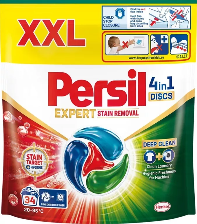 PERSIL DISCS EXPERT 4 IN 1 STAIN KAPSUŁKI DO PRANIA 34 SZT.9000101801835