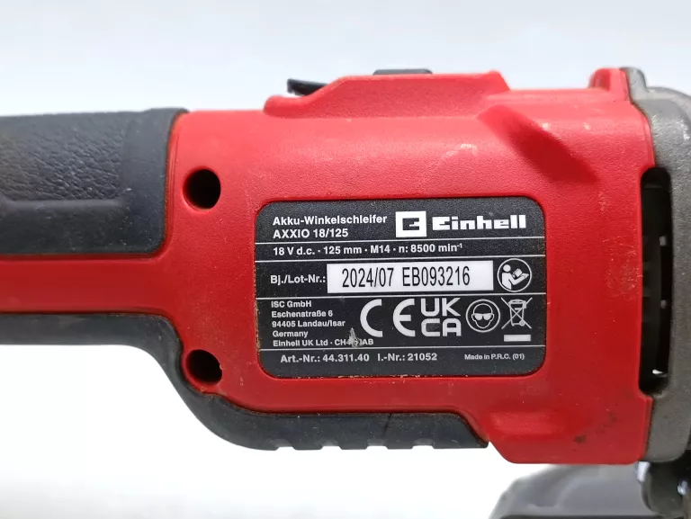 SZLIFIERKA KĄTOWA EINHELL AXXIO 18/125