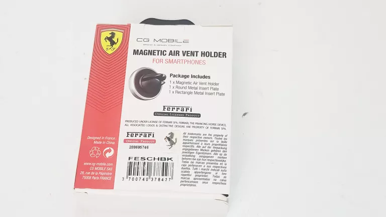 UCHWYT MAGNETYCZNY DO KRATKI WENTYLACYJNEJ FERRARI CZARNY