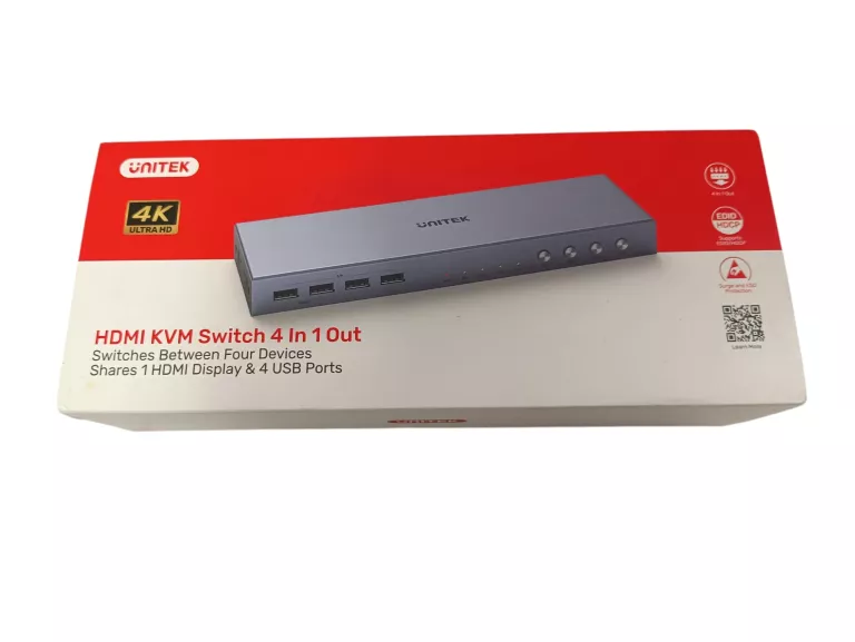 PRZEŁĄCZNICA UNITEK HDMI KVM SWITCH 4 IN 1 OUT