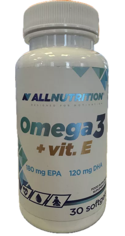 ALLNUTRITION OMEGA 3 + VIT E 30 KAPSUŁEK EPA/DHA