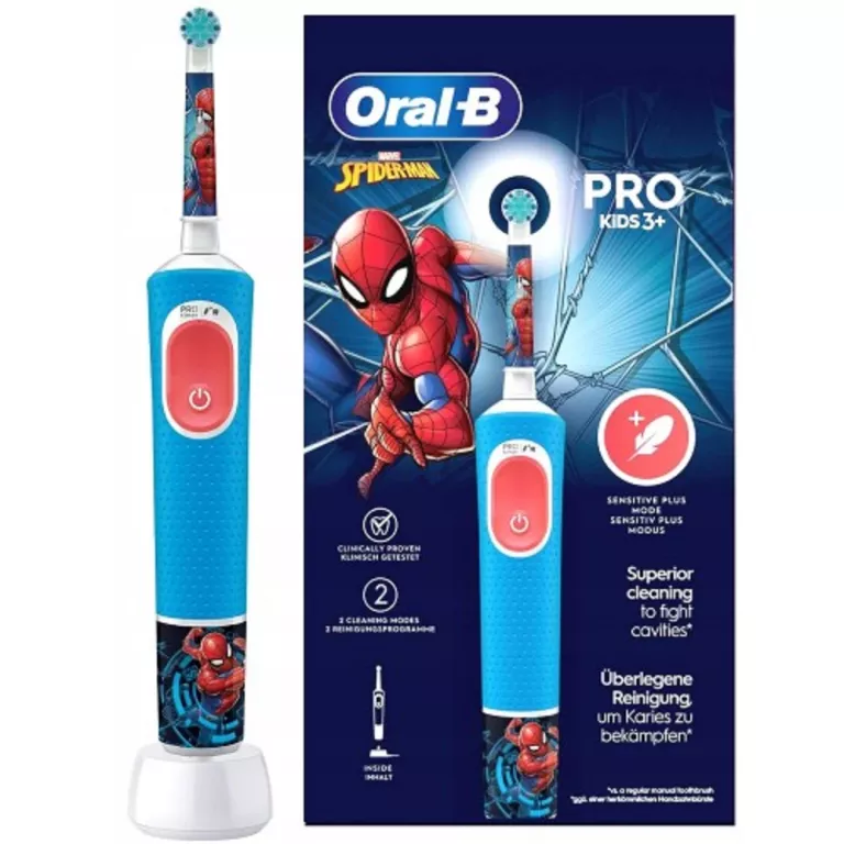 ELEKTRYCZNA SZCZOTECZKA DO ZĘBÓW ORAL-B PRO KIDS 3+ SPIDER-MAN