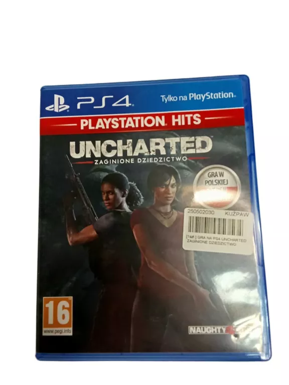 GRA NA PS4 UNCHARTED ZAGINIONE DZIEDZICTWO