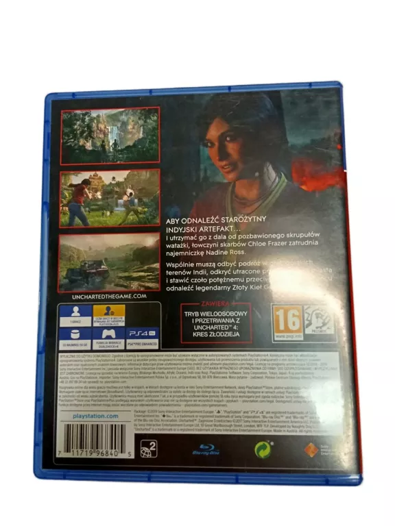 GRA NA PS4 UNCHARTED ZAGINIONE DZIEDZICTWO