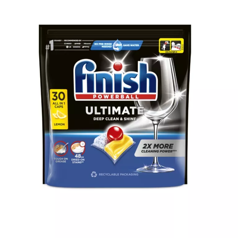 KAPSUŁKI DO ZMYWARKI FINISH POWERBALL QUANTUM ULTIMATE CYTRYNOWE 30 SZT 59