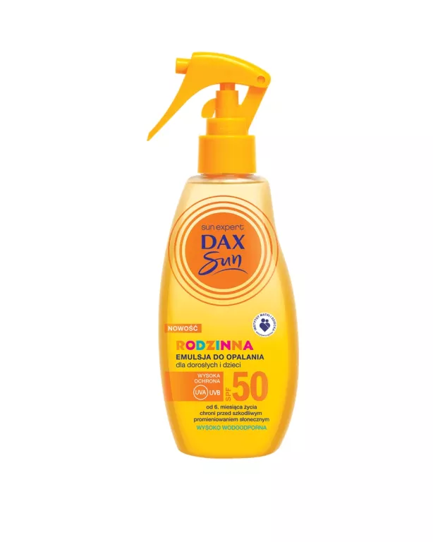 RODZINNA EMULSJA DO OPALANIA DLA DZIECI I DOROSŁYCH SPF50 DAX D-PANTENOL