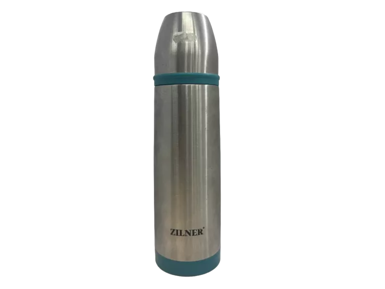 TERMOS KUBEK TERMICZNY SREBRNY WYKONANY STAL NIERDZEWNA 350ML