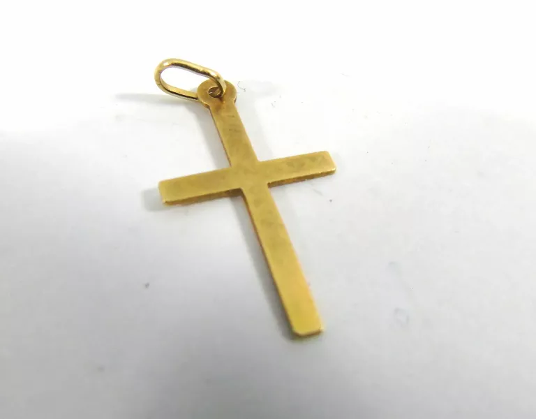 CUDOWNA ZŁOTA ZAWIESZKA KRZYŻ PR585 14K