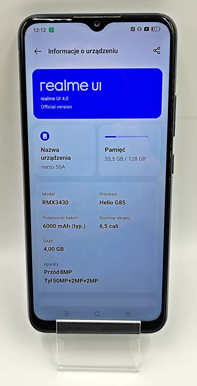 TELEFON REALME NARZO 50A 4/128 GB