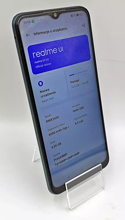 TELEFON REALME NARZO 50A 4/128 GB