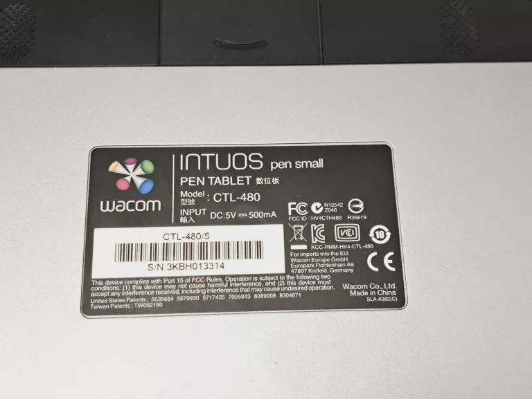 TABLET GRAFICZNY PIÓRKOWY INTOUS WACOM CTL-480