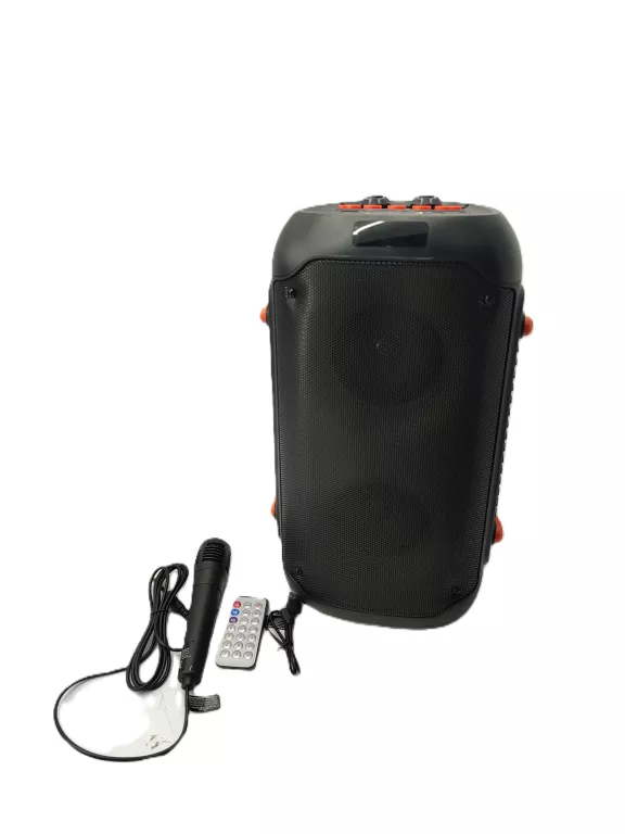 GŁOŚNIK PRZENOŚNY LED Z MIKROFONEM DO KAROKE FOREVER 25W CZARNY 25W