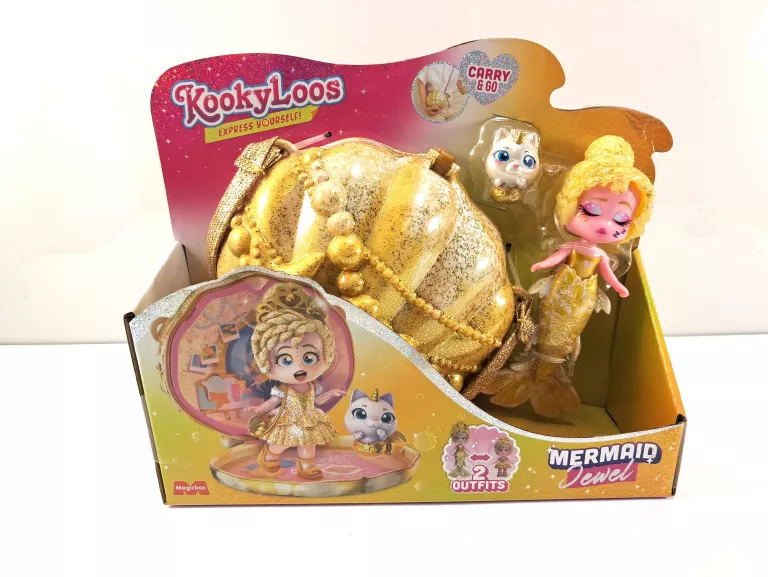 LALKA KOOKYLOOS MERMAID - JEWEL - LALECZKA SYRENKA TOREBKA *IDEAŁ*