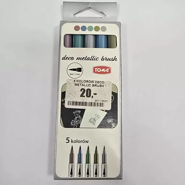 5 KOLORÓW DECO METALLIC BRUSH
