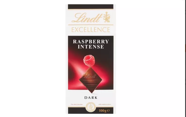LINDT EXCELLENCE CZEKOLADA GORZKA Z MALINAMI 100G 3046920020640