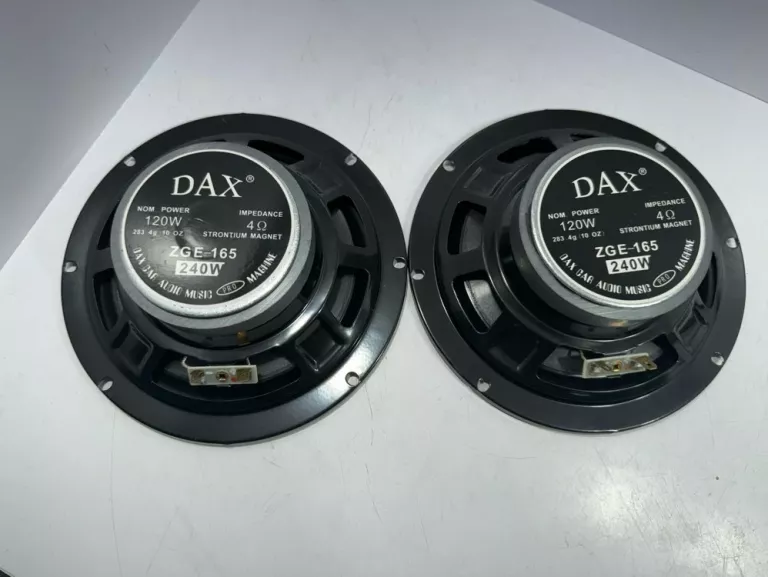 DAX ZGE-165 DWA GŁOŚNIKI SAMOCHODOWE 165MM BASOWE