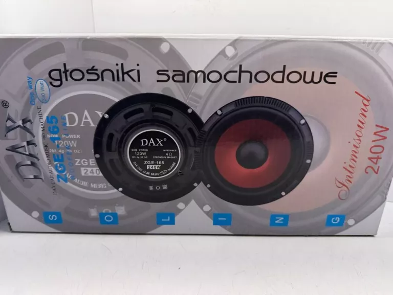 DAX ZGE-165 DWA GŁOŚNIKI SAMOCHODOWE 165MM BASOWE