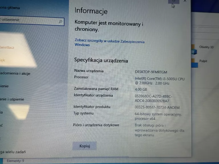 LAPTOP ASUS R540L INTEL CORE I3 5005U 4GB RAM 1TB