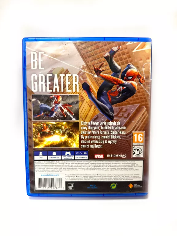 GRA PS4 MARVEL SPIDER MAN
