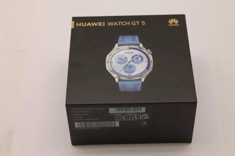 SMARTWATCH HUAWEI WATCH GT 5 NIEBIESKI 46MM KOMPLET