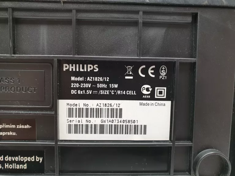 RADIOODTWARZACZ PHILIPS AZ700T/12 BLUETOOTH CZARNO-SZARY