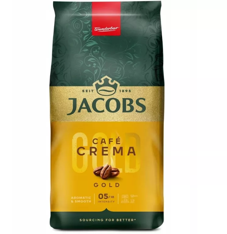KAWA ZIARNISTA MIESZANA JACOBS CREMA GOLD 1000 G