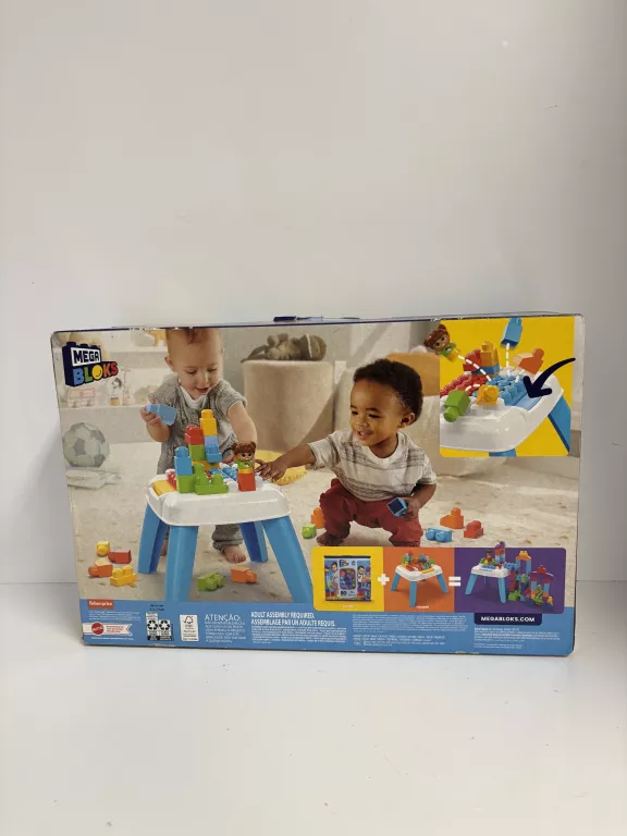 MEGA BLOKS STOLIK Z KLOCKAMI BUDUJ I ZRZUCAJ HHM99