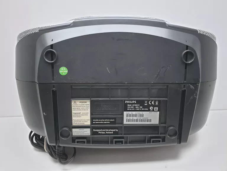 RADIOODTWARZACZ PHILIPS AZ700T/12 BLUETOOTH CZARNO-SZARY