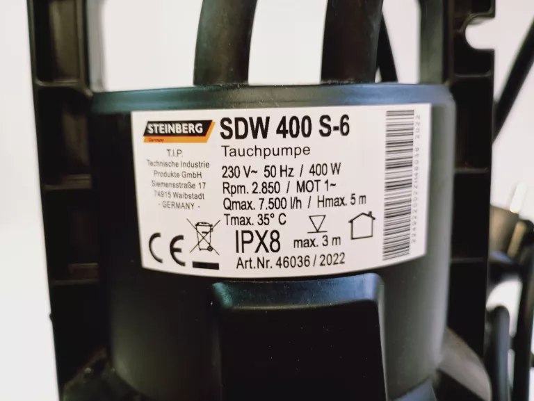 POMPA DO BRUDNEJ WODY SDW 400S
