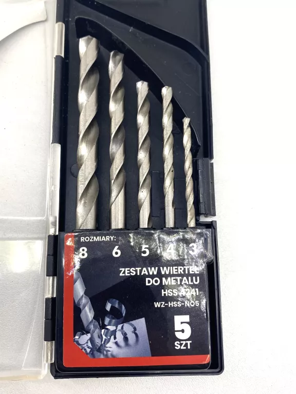 ZESTAW WIERTEŁ DO METALU HSS 4241 5SZT. PRO