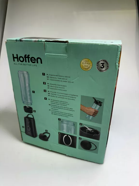 BLENDER FITNESS HOFFEN, 350 W, Z PRZENOŚNYM BIDONEM