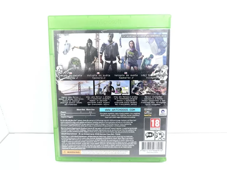GRA NA KONSOLE XBOX ONE WATCH DOGS 2