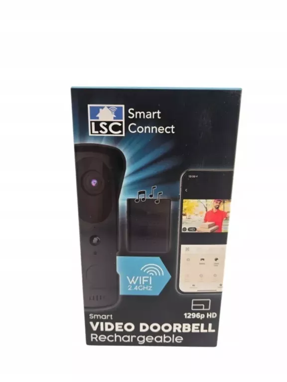 INTELIGENTNY DZWONEK DO DRZWI Z KAMERĄ LSC SMART CONNECT 1296P