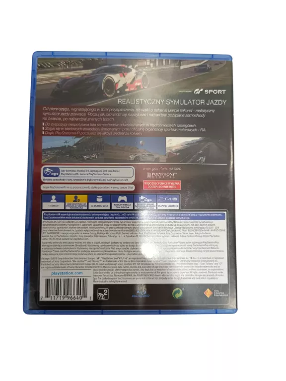 GRA PS4 GRAN TURISMO SPORT